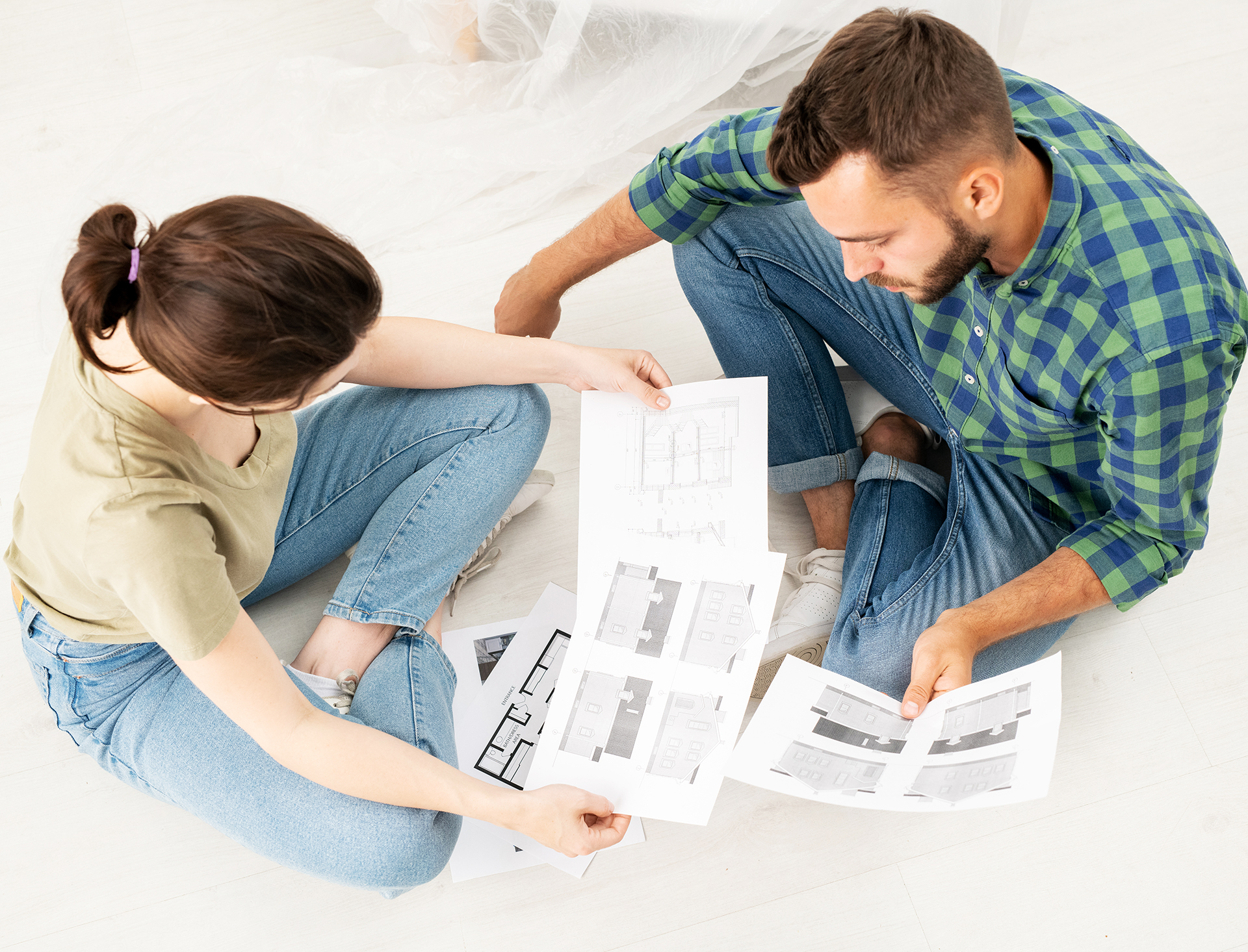 Analyzing house plans while thinking about renovation